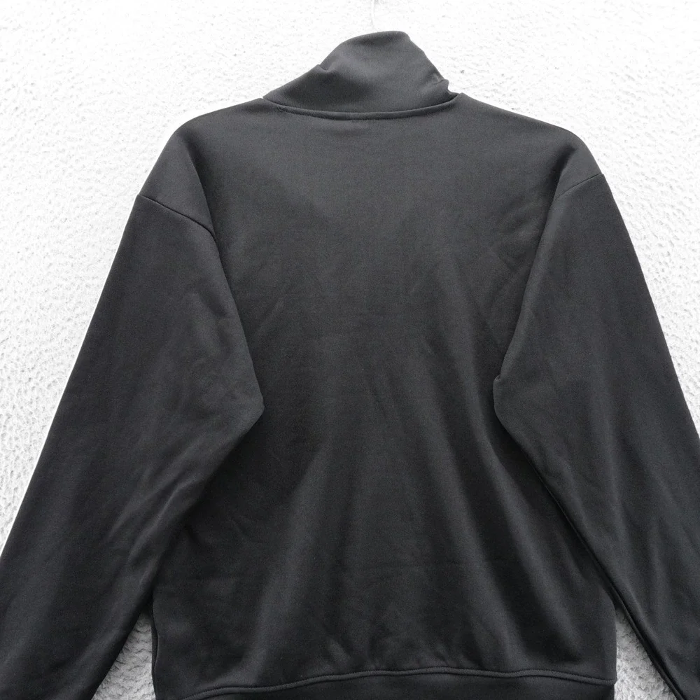 Adidas Originals Funnelneck Track Top Mens Small‎ Black White Retro NEW